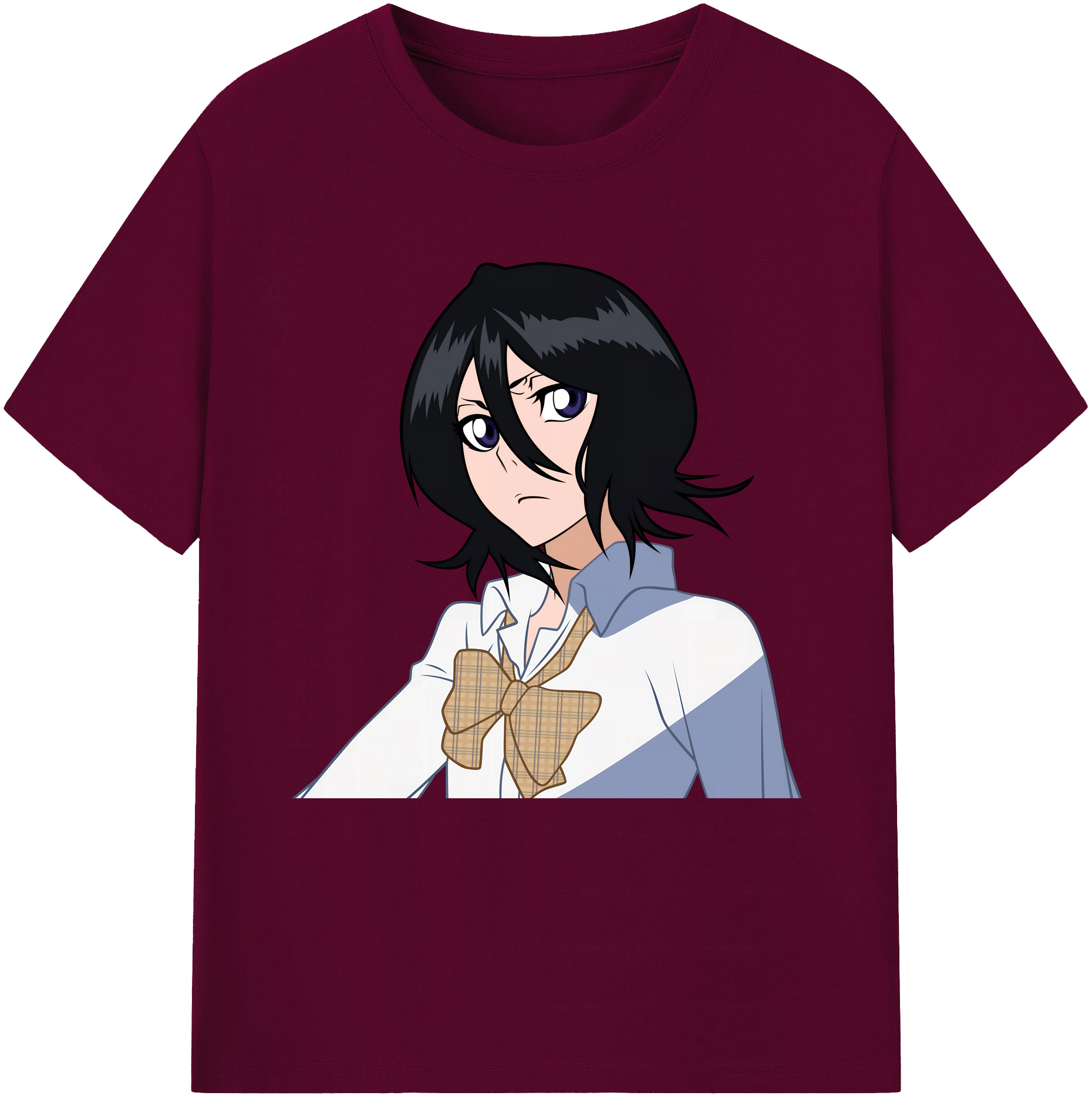 （画像用） ブリーチ 朽木ルキア BLEACH Kuchiki Rukia レディースカジュアルプリントTシャツ（綿100％）